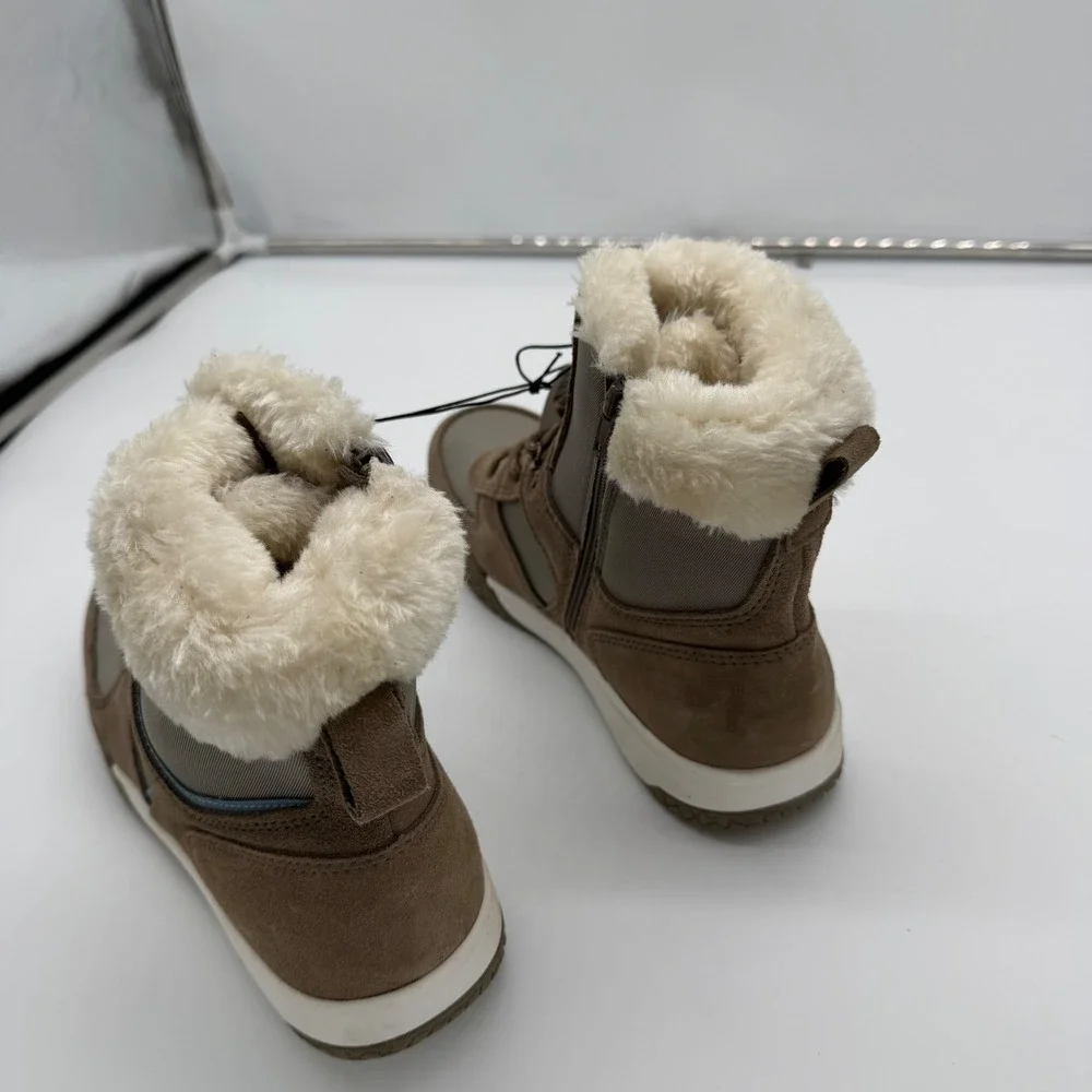 Weatherproof Vintage Chloe Women Tan BFaux Fur Winter Snow Boots Size 10 NEW